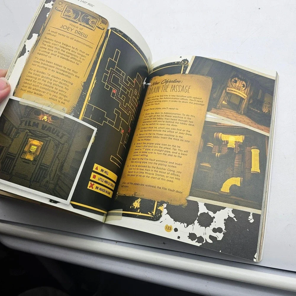 Bendy And The Ink Machine Joey Drew Studios Employee Handbook Guide Strategy